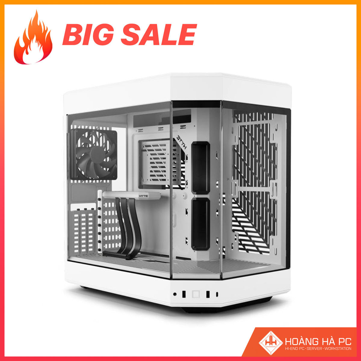 Vỏ case Hyte Y60 Snow White - Mid Tower ATX