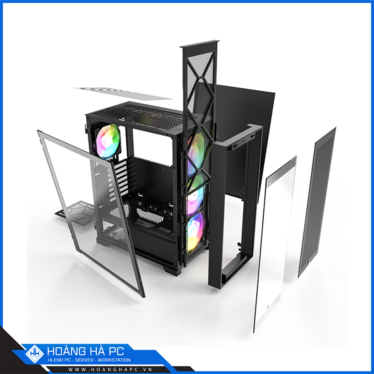 Vỏ Case Montech Air 1000 Premium (Mid Tower/Màu Đen) - 4 FAN-5