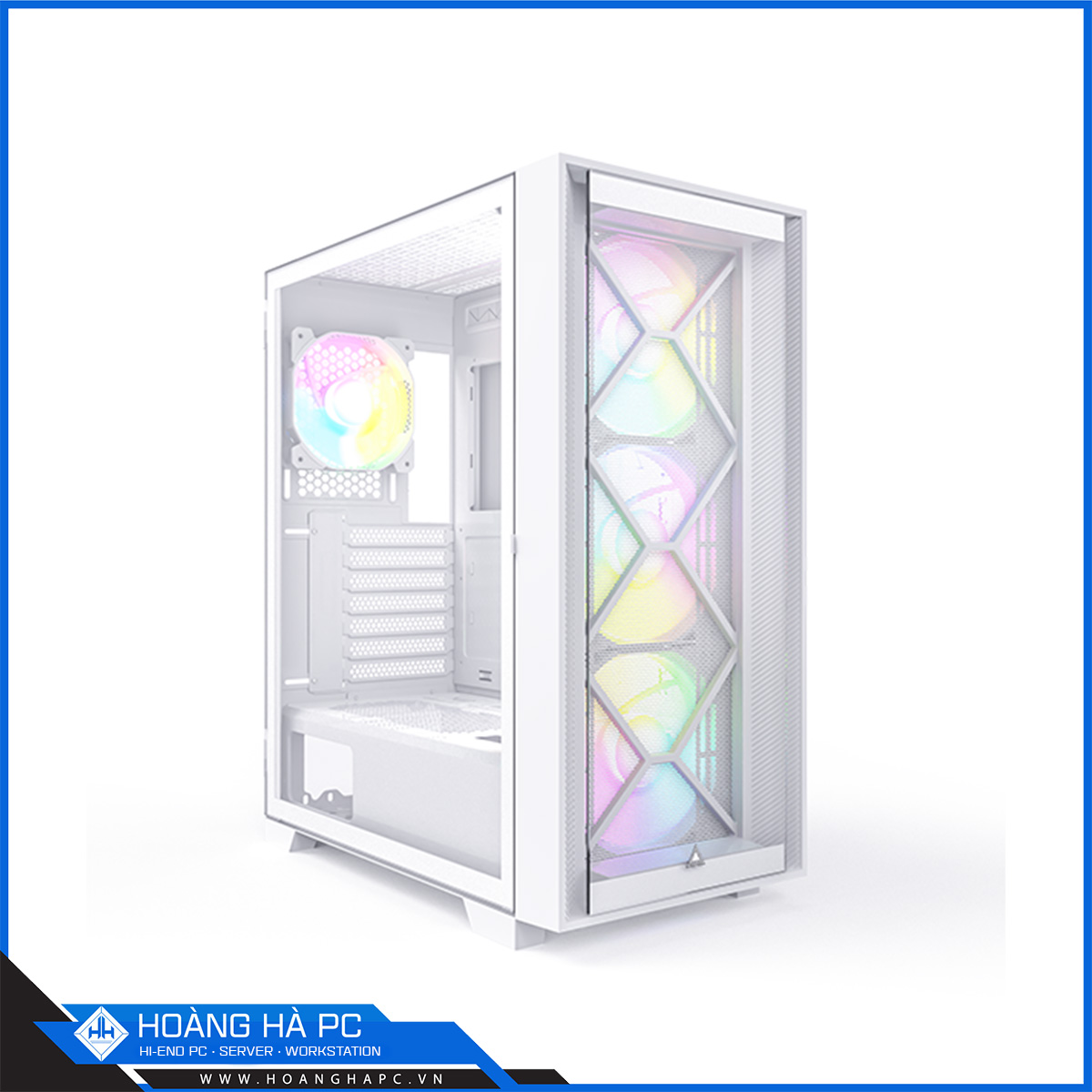 Vỏ Case Montech Air 1000 Premium (Mid Tower/Màu Trắng) - 4 FAN