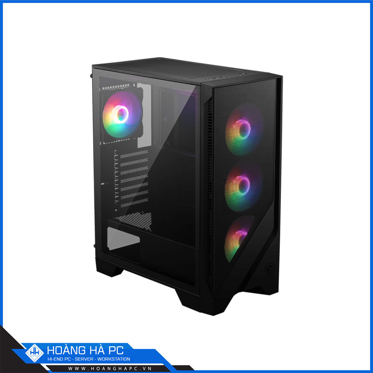 Vỏ case MSI MAG FORGE 120A AIRFLOW 6 FAN RGB (Mid Tower/ Màu Đen)-5