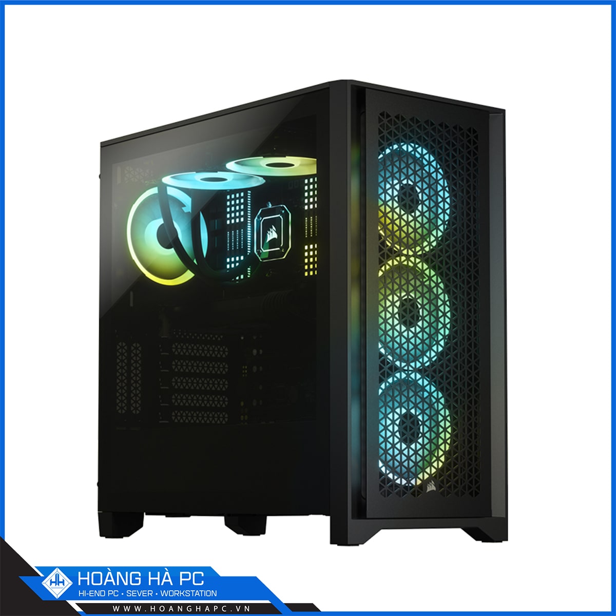 Vỏ máy tính Corsair 4000D Airflow TG Black (Mid Tower/Màu Đen)