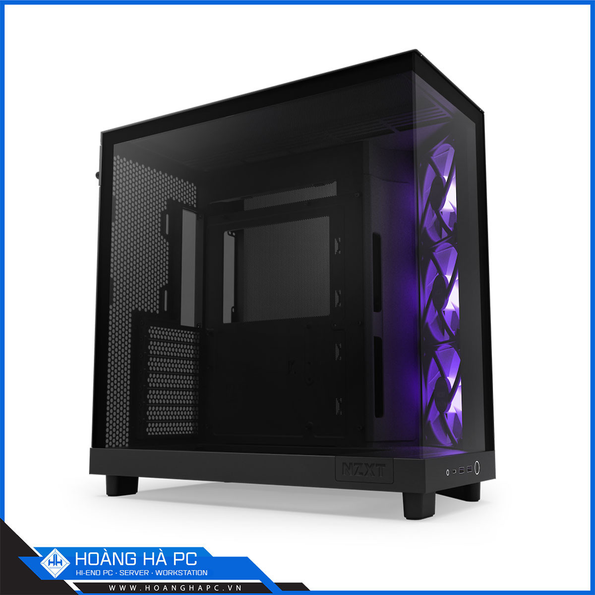 Vỏ máy tính NZXT H6 Flow RGB - Black (Mid Tower/Màu Đen/ 3 Fan)-2